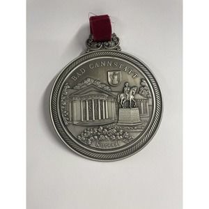 Zinn Pokale German Decor Pewter 95% Medallion Hanging Bad Kannstatt Kursaal
